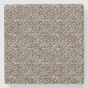 Dessous-de-verre En Pierre Glam Gold Empreinte de léopard