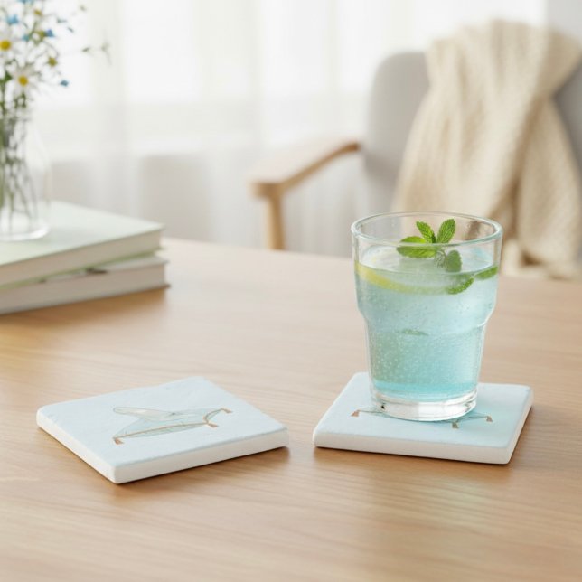 Dessous-de-verre En Pierre Glass Slipper (Créateur téléchargé)