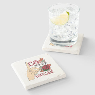 Dessous-de-verre En Pierre Go Smudge Yourself Coasters
