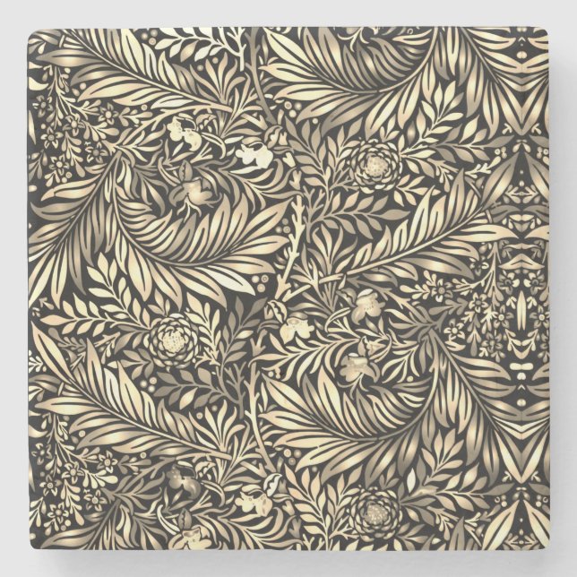 Dessous-de-verre En Pierre Golden Fern (Devant)