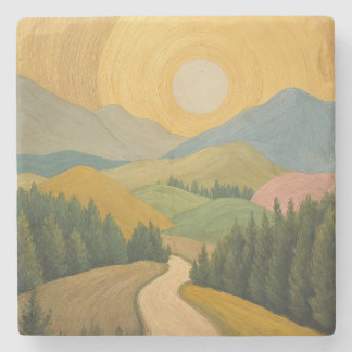 Dessous-de-verre En Pierre Golden Horizon Trail