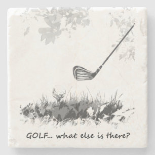 Dessous-de-verre En Pierre Golf quoi encore est là citation de golfeur