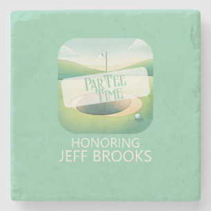 Dessous-de-verre En Pierre Golf Thème Green Party