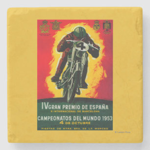 Dessous-de-verre En Pierre Gran Premio de Espana Vintage PosterEurope