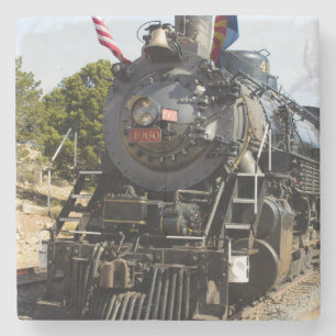 Dessous-de-verre En Pierre Grand Canyon Railway locomotive à vapeur 4960
