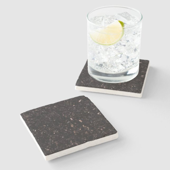 Dessous-de-verre En Pierre Granite noir (Côté)