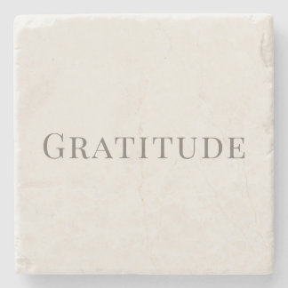 Dessous-de-verre En Pierre Gratitude – Minimal Typography Design