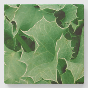 Dessous-de-verre En Pierre Green Christmas Holly