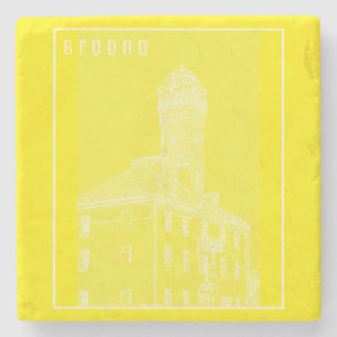 Dessous-de-verre En Pierre Grodno Belarus Architecture City View Water Tower