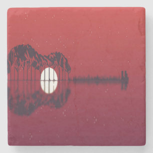 Dessous-de-verre En Pierre Guitare Cove