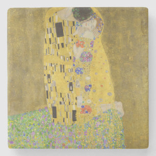 Dessous-de-verre En Pierre Gustav Klimt - Le baiser