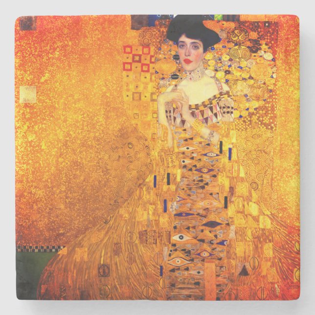 Dessous-de-verre En Pierre Gustav Klimt Portrait d'Adele Bloch Bauer (Devant)