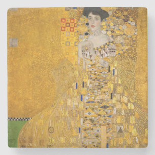 Dessous-de-verre En Pierre Gustav Klimt - Portrait d'Adele Bloch-Bauer I