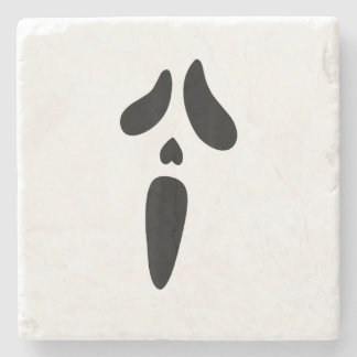 Dessous-de-verre En Pierre Halloween Ghost Scary Face Holiday