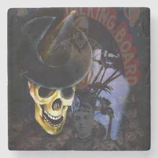 Dessous-de-verre En Pierre Halloween Talking Board Skeleton Coaster