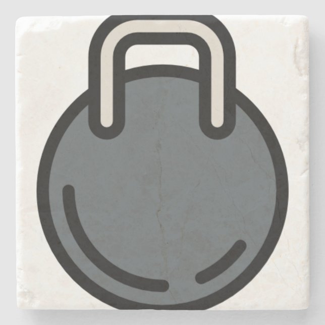 Dessous-de-verre En Pierre haltère-1 (Devant)