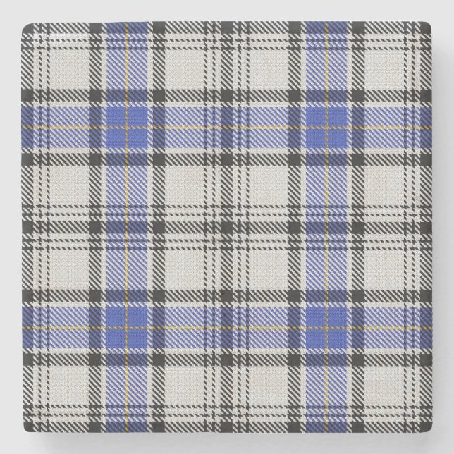 Dessous-de-verre En Pierre Hannay Tartan (Devant)