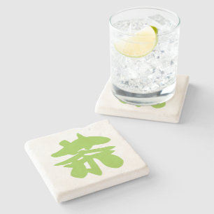 Dessous-de-verre En Pierre Hanzi / Kanji Langue Caractère Thé chinois