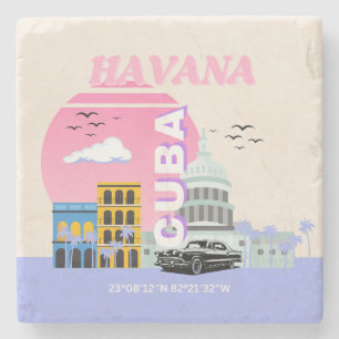 Dessous-de-verre En Pierre Havana Cuba Travel