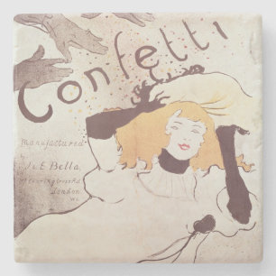 Dessous-de-verre En Pierre Henri de Toulouse-Lautrec   Confetti, 1893