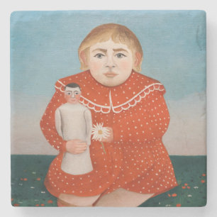 Dessous-de-verre En Pierre Henri Rousseau - Enfant avec poupée