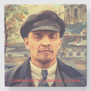 Dessous-de-verre En Pierre Héros Vladimir Lénine, Union soviétique communiste