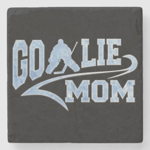 Dessous-de-verre En Pierre Hockey Goalie Mom Athletic Tail