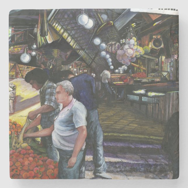 Dessous-de-verre En Pierre Hommes du commerce, Jérusalem (Devant)