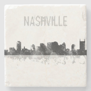 DESSOUS-DE-VERRE EN PIERRE HORIZON DE NASHVILLE, TENNESSEE