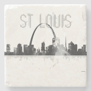 DESSOUS-DE-VERRE EN PIERRE HORIZON DE ST LOUIS, MISSOURI