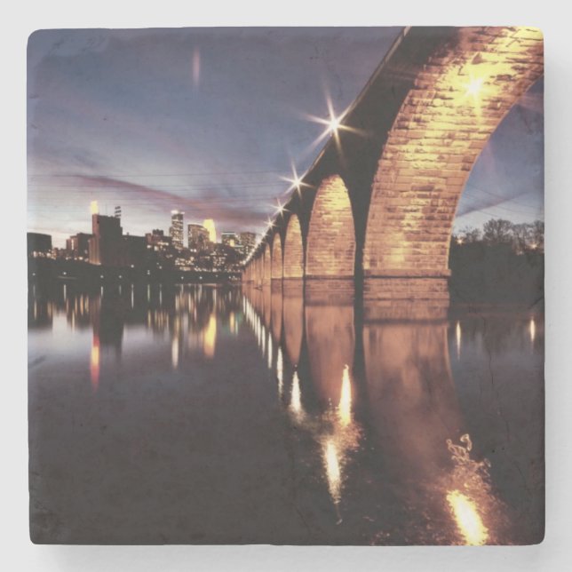 Dessous-de-verre En Pierre Horizon de Stonearch (Devant)