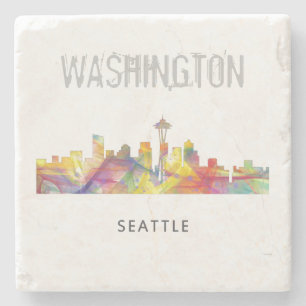 DESSOUS-DE-VERRE EN PIERRE HORIZON WB1 DE SEATTLE WASHINGTON -