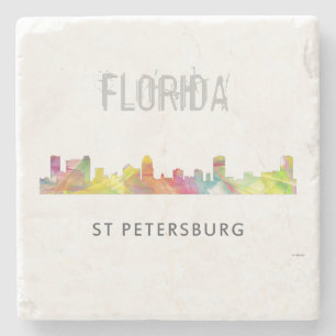 DESSOUS-DE-VERRE EN PIERRE HORIZON WB1 DE ST PETERSBURG LA FLORIDE -