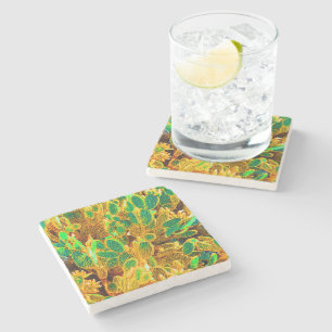 Dessous-de-verre En Pierre Hot Africa Desert Cactus Plantes Prickly Pear