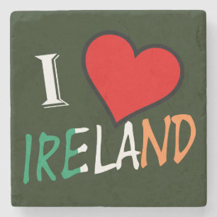Dessous-de-verre En Pierre I Heart Ireland superposition Stone Dessous de ver