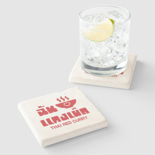 Dessous-de-verre En Pierre I Heart (Love) Thai Red Curry