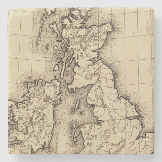 Dessous-de-verre En Pierre Îles britanniques (Devant)