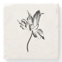 Illustration de fleur de trait de tulipes.