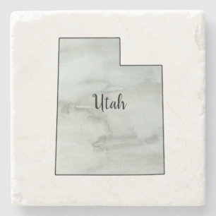 Dessous-de-verre En Pierre Illustration de l'état de l'Utah