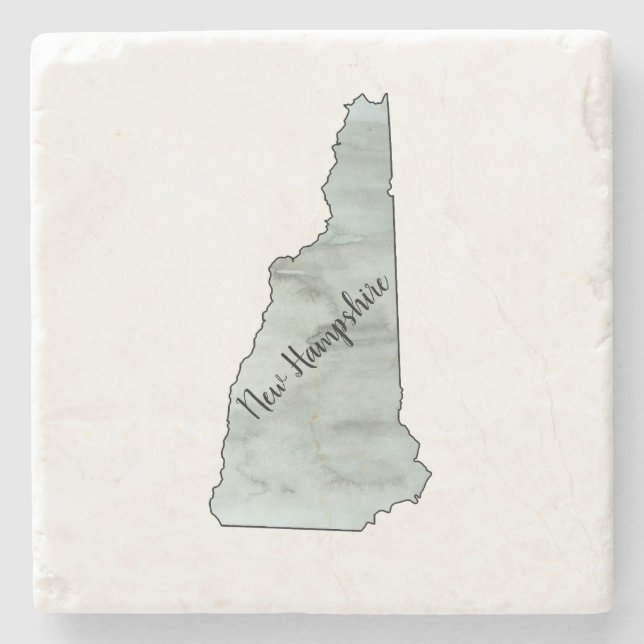 Dessous-de-verre En Pierre Illustration de l'état du New Hampshire (Devant)