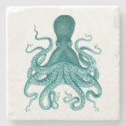 Illustration Turquoise Vintage Octopus