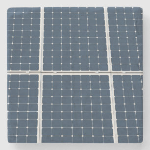 Dessous-de-verre En Pierre Image amusante d'un panneau solaire