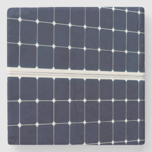 Dessous-de-verre En Pierre Image amusante d'un panneau solaire