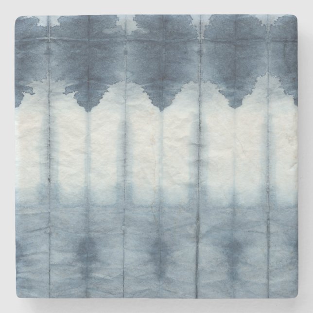Dessous-de-verre En Pierre Imprimer Shibori Indigio (Devant)