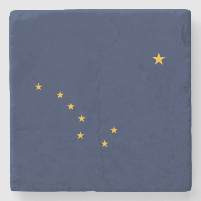 Dessous-de-verre En Pierre Indicateur de l'état de l'Alaska (Devant)