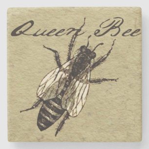 Dessous-de-verre En Pierre Insecte de la faune de l'abeille Queen