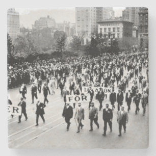 Dessous-de-verre En Pierre Interdiction vintage Bière, Nous voulons l'interdi