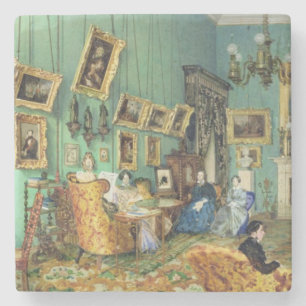 Dessous-de-verre En Pierre Intérieur d'un salon, 1847