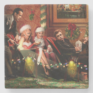 Dessous-de-verre En Pierre Intermède de Noël
