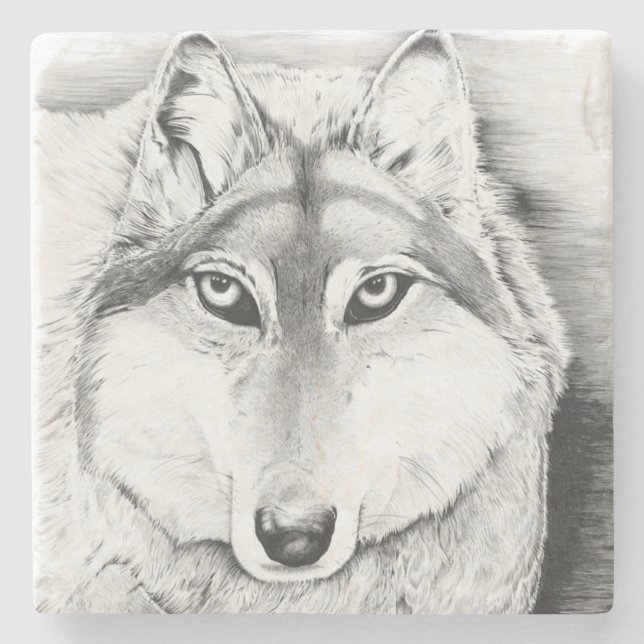 Dessous-de-verre En Pierre Intimidation (Devant)